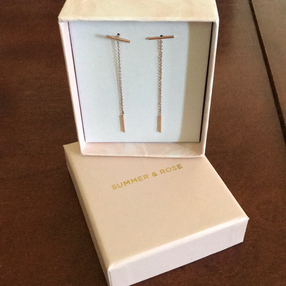 Summer and rose earrings